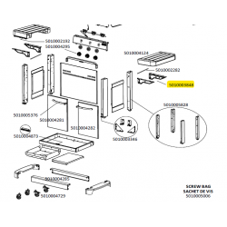 Campingaz supports D&R étagère 3&4 series CL WLD/Masters 5010003848