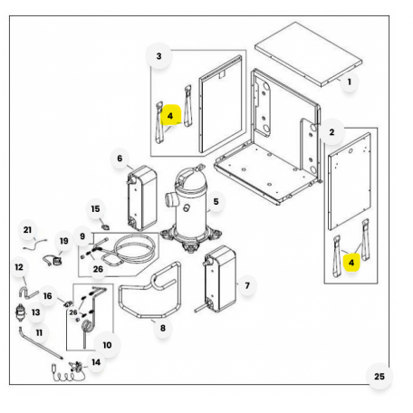 Poignée avec sangle chaudière et PAC Atlantic 158640