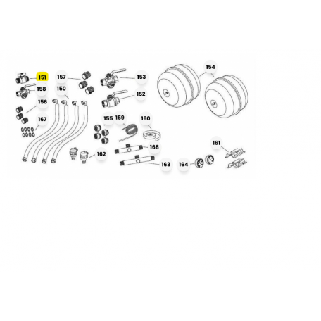 Vanne à sphère 565 mm1 papillon chaudière et PAC Atlantic 188247