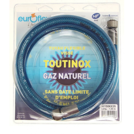 Tuyau flexible vissé gaz naturel à vie cuisinière 6864488