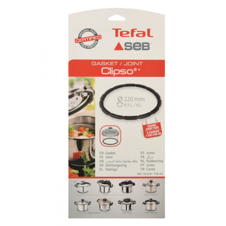 Accessoire autocuiseur Seb Joint clipso 3/4,5/6/7,5l d=220 792350